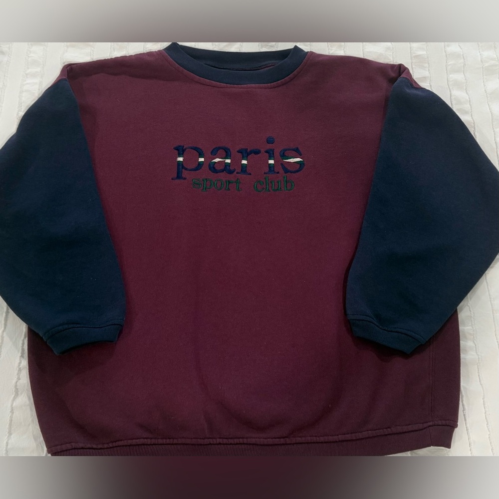 Vintage Paris Sport Club Sweatshirt M